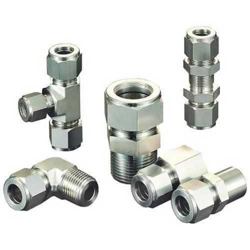 Grey Silver Stainless Steel Threaded Pipe Tube Fittings For Gas Pipe, Polished Surface 