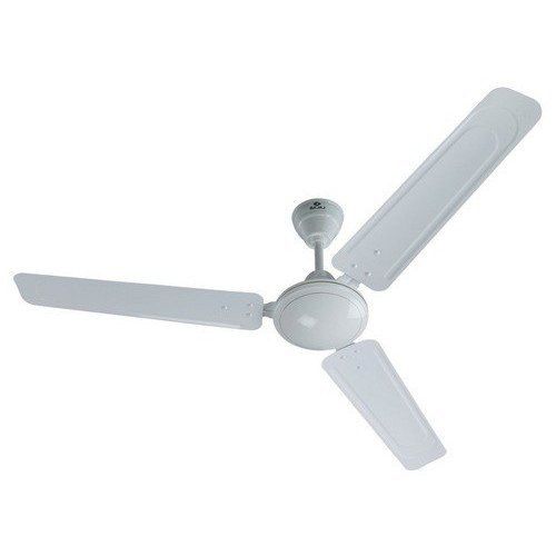 White 3 Blades Aluminum Material Ceiling Fans With Low Power Consumption