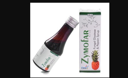 Zymofar Fungal Diastase And Papain Syrup, Used To Treat Niacin Deficiency General Medicines