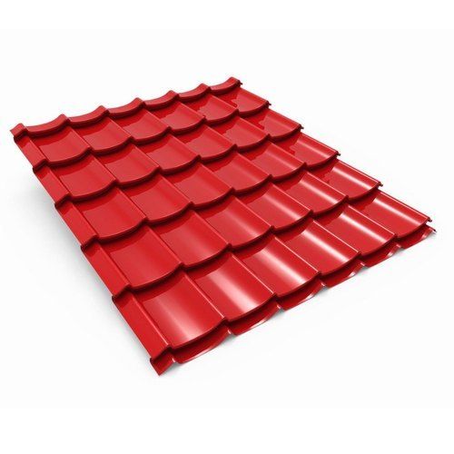 Color Steel  Fire Resistant And Long Lasting Plain Aluminium Red Roofing Sheet