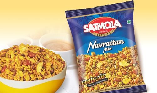 100 Percent Delicious And Spicy Navrattan Mixed Namkeen For Tea Time Snacks