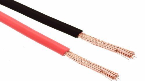 Round Pvc Copper Durable Long Lasting Fire Proof Safe And Secure Black And Red Electrical Wire 