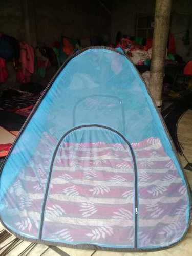 Blue Mosquito Net Washable Strength, With Foldable Polyester, Lightweight