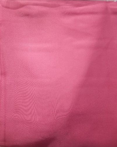 Casual Polyester Satin Fabric - Light Weight, Pink Color, Tear Resistant | No Color Fade, Wrinkle Free, Washable, Plain Texture