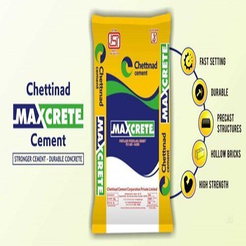 Grey Chettinad Max Crete Cement Stronger Fast Setting Concrete For Construction Work