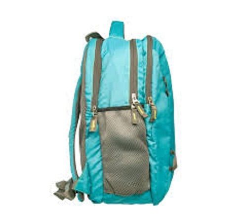 Comfortable Sky Blue And Grey Colour School Bag With Spacious Two Compartments