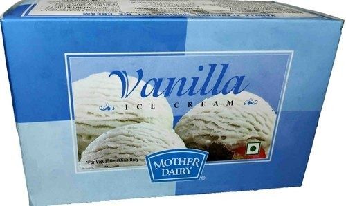 Creamy Texture Vanilla Flavor Mother Dairy Ice Cream, Pack Of 4 Liter, 2 Months Shelf Life