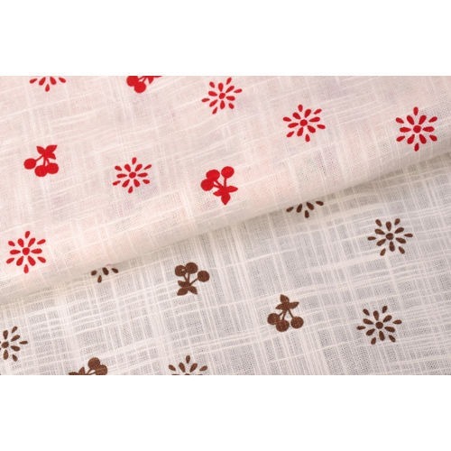 Floral Printed Ethnic Cotton Fabric - 100% Cotton, 60 Inch Width, White | Light Weight, Wrinkle Free, Skin Friendly, No Color Fade, Perfect for Gifting