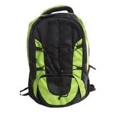 High Design Green And Black Colour School Bag With Spacious Two Compartments