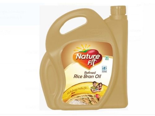 Nature Fit Natural And Pure Rice Bran Refined Cooking Oil, 5 Liter Pack