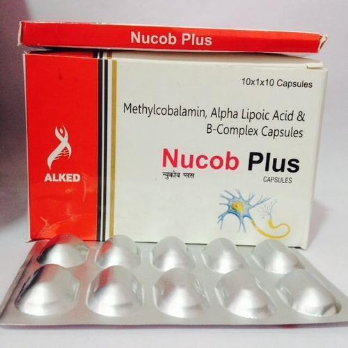 Nucob Plus मिथाइलकोबालामिन, अल्फा लिपोइक एसिड और विटामिन बी-कॉम्प्लेक्स कैप्सूल हेल्थ सप्लीमेंट्स