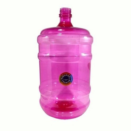 Premium Round 20 Liter Capacity Pink Mineral Plastic Water Jar Lightweight Plastic Hardness: Rigid