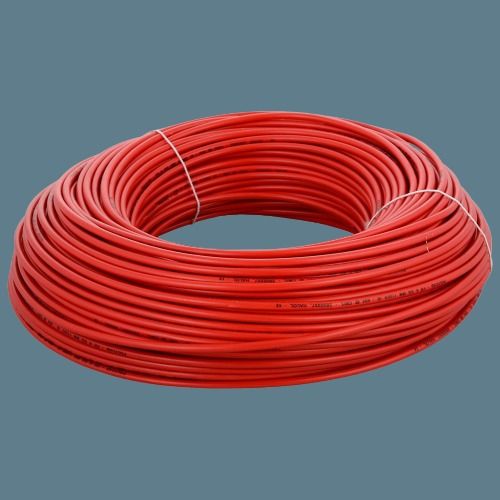 Red Single Core Size 6 Mm Length 90 Meter Copper Electrical Wire 