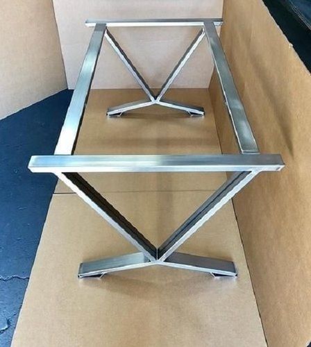 Rust Resistance And Long Durable Silver Polished Stainless Steel Center Table