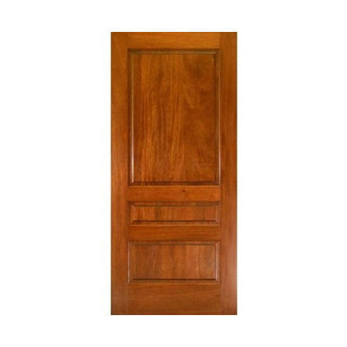 Sleek Design Dark Brown Improved Indoor Long Life Environment Interior Wood Door