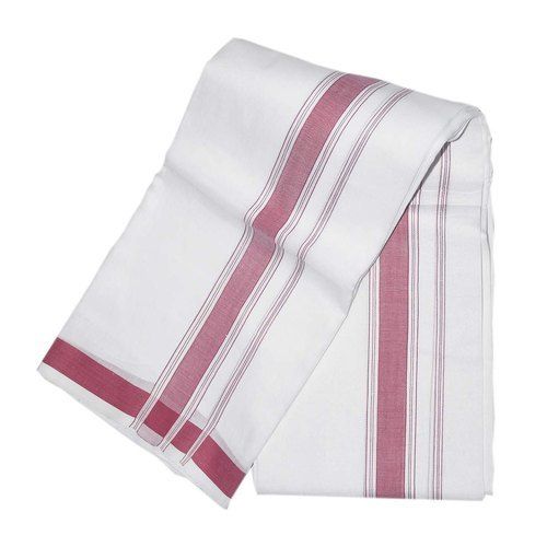  White Mens Cotton Plain Dhoti,