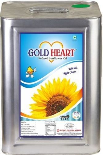 100 Percent Natural And No Added Preservative Gold Heart Refined Sunflower Oil 