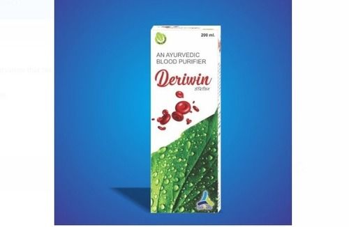 200Ml Deriwin एक आयुर्वेदिक रक्त शोधक सिरप आयु समूह: वयस्कों के लिए