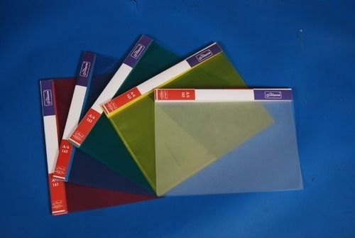 Rectangle A4 Size Transparent Polypropylene Plastic Report Files For Carry Documents