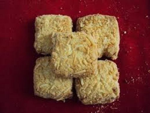 Brown Square Shape Healthy Yummy Tasty Delicious High In Fiber And Vitamins Almond Cookies