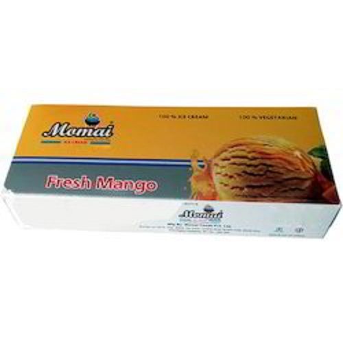 Delicious And Amazing Hygienically Prepared Mouth Watering Fresh Mango Ice Cream Brick