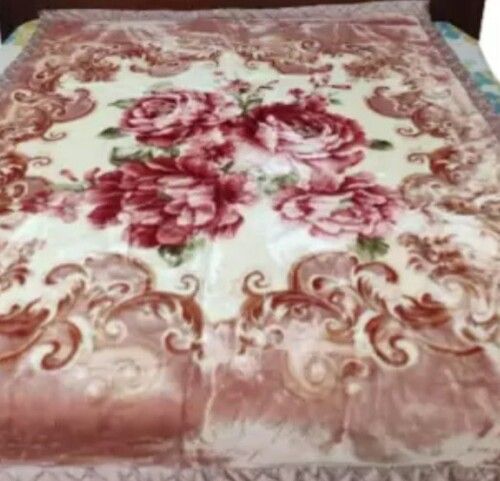 Multicolor Floral Comfortable Double Mink Super Soft Stylish Toasty Warm Signature Blanket 