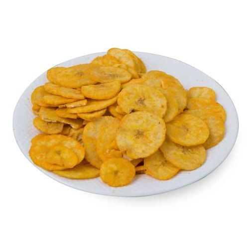 Fresh Tasty Spicy And Salty Sliced Bananas Chips