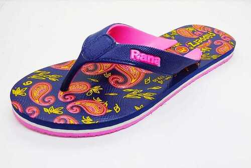 Multi Colors Ladies Casual Wear Comfortable And Light Weight Printed Multicolor Slipper