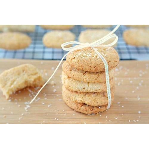 Light Brown Round Shape Healthy Yummy Tasty Delicious High In Fiber And Vitamins Almond Cookies