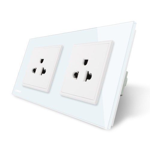 White Pvc Havells Reo Modular Socket 6 Amp 3 Pin For Electric Fittings