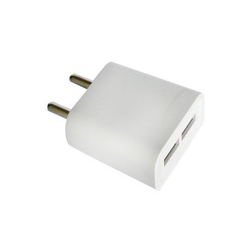  हल्का स्लीक और कंटेम्परेरी डिज़ाइन 2 Amp Electric White Abs प्लास्टिक चार्जर 