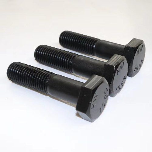 Solid Strong Durable Long Lasting And Rust Proof Black Nut Bolt For Construction Application: Industrial