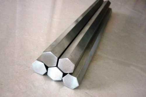 Silver Stainless Steel Hexagonal Bar For Construction Usage, 3-12 Meter Single Piece Length