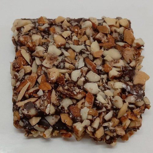 White Square Shape Healthy Yummy Tasty Delicious High In Fiber And Vitamins Almond Chocolate