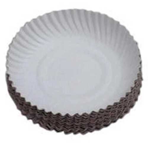 100 Percent Eco-Friendly And Easy To Use Round White Disposable Paper Plate
