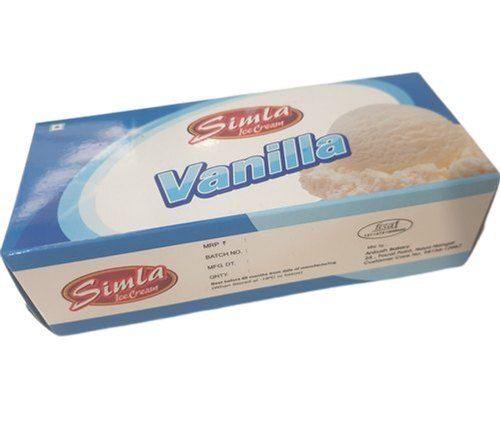 White 750 Ml Vanilla Ice Cream Brick All Natural Ingredients And Delicious Taste