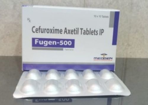 Fugen-500 Cefuroxime Axetil Tablets I.P, 1o X 10 Tablet In A Pack