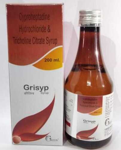 Grisyp Hydrochloride And Tricholine Citrate Syrup, Net Vol. 200ml