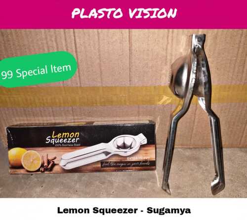 Heavy Duty And Corrosion Resistant Silver Stainless Steel Lemon Squeezer