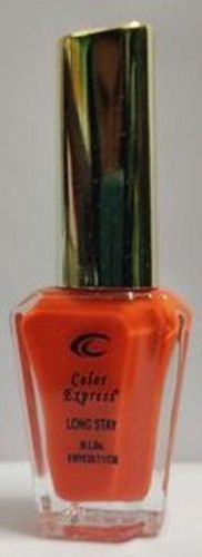 Ladies Long Lasting Quick Dry Glossy High Coverage Bright Orange Nail Paint