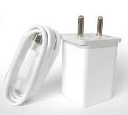 Light Weight And Heat Resistance Compact Portable White Single USB Port Mobile Charger - Plastic Body Material, Sleek White Design, Built-In IC Chip, Overcharge Protection
