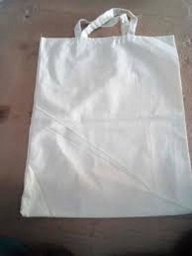 White Lightweight Biodegradable Reusable Cotton Fabric Bags For Shopping And Grocery