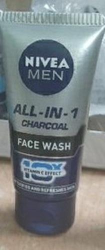 Men All In One Charcoal Face Wash - Gel Formula, For All Skin Types, Easy To Use, Safe And Smooth Texture, Quality Tested