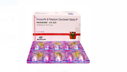 Moxikind-cv 625 एमोक्सिसिलिन और पोटेशियम क्लैवुलनेट टैबलेट Ip