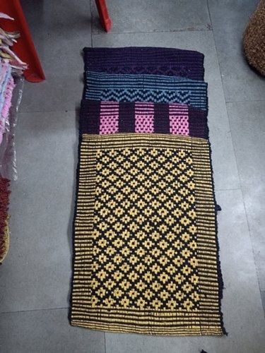 Anti Slippery Stylish Quick Dryings Long Life And Cotton Handloom Mats 