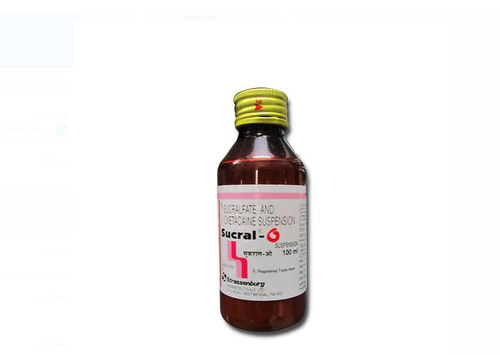 Sucral-6 Suoralfate And Dietacaine Suspension Syrup, Used To Treat Intestinal Ulcers General Medicines