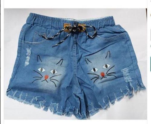  High-Quality Denim Fabric Women Summer Ready With Shorts Age Group: 16-40