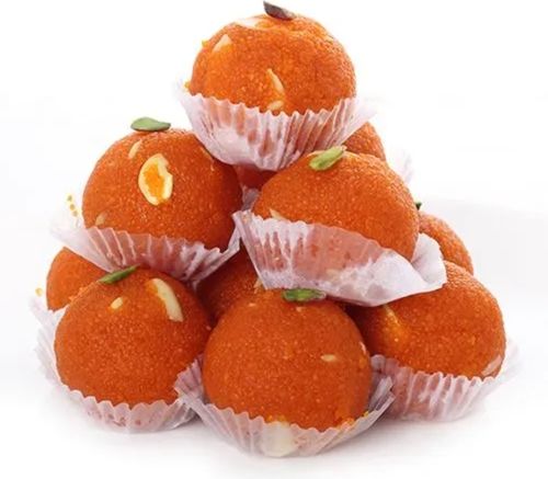 100% Pure Highly Nutritent Enriched Round Sweet Fresh Boondi Ladoo  Carbohydrate: 24.5 Percentage ( % )