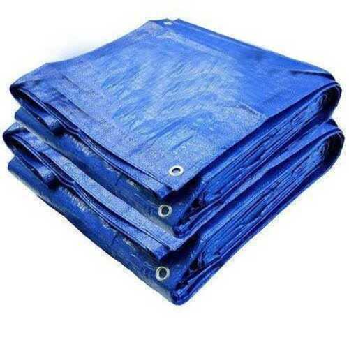 Hdpe Blue Plain Tarpaulin For Agriculture, Goods Covering, Truck Cover Etc Design Type: Standard