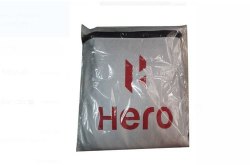 Hero Motorcycle Cover With Silver Finish And Polyester Materials, Washable Warranty: No